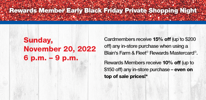 Blain's Rewards Mastercard | Blain's Farm & Fleet